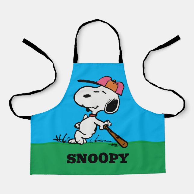 Tablier cacahuètes | Snoopy at Bat (Recto)