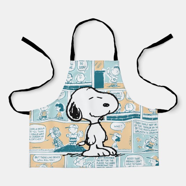 Tablier cacahuètes | Snoopy Comic Motif (Recto)