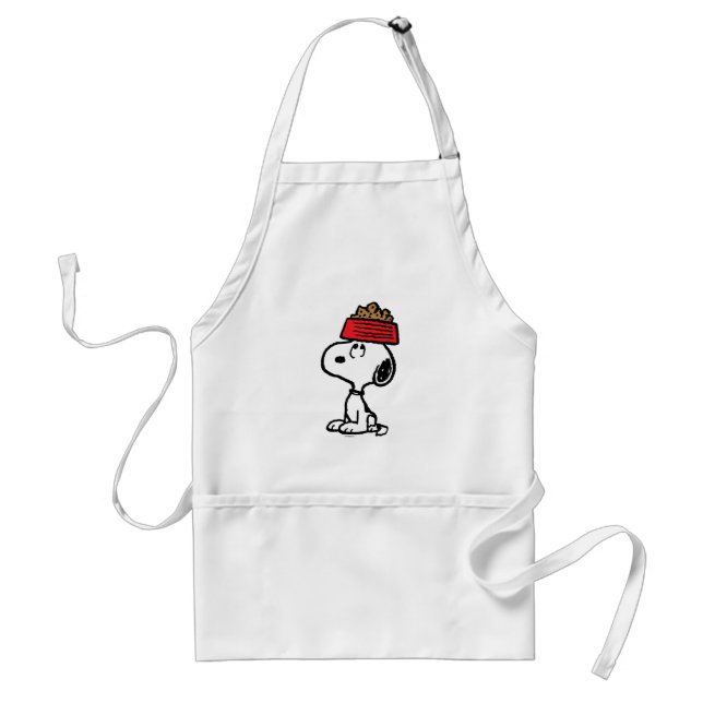 Tablier cacahuètes | Snoopy Équilibrer Son Chien Disque (Devant)