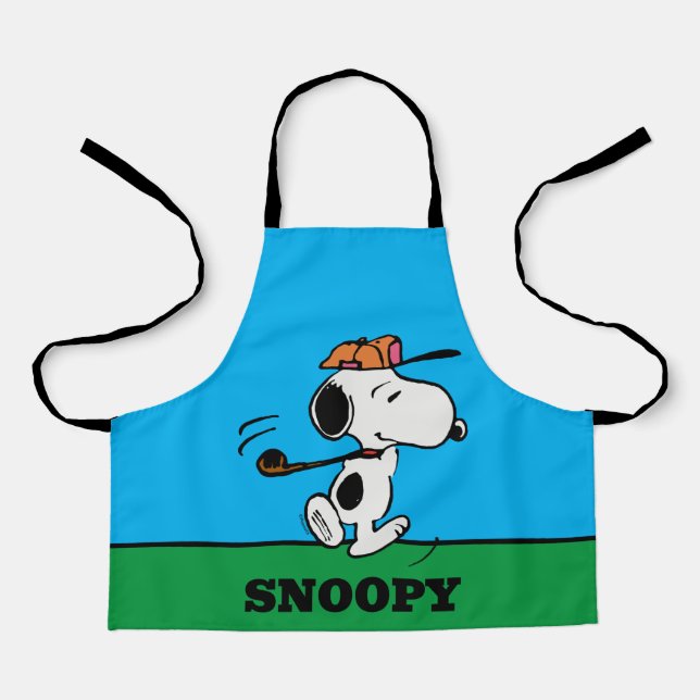 Tablier cacahuètes | Snoopy Golf Swing (Recto)