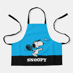 Tablier cacahuètes   Snoopy Joue Au Tennis