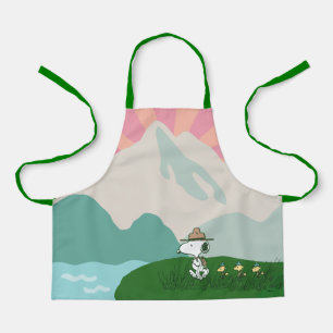 Tablier cacahuètes   Snoopy Leader du Pack