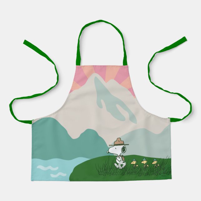 Tablier cacahuètes | Snoopy Leader du Pack (Recto)