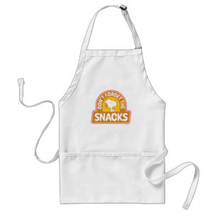 Tablier cacahuètes   Snoopy N'oubliez pas les snacks