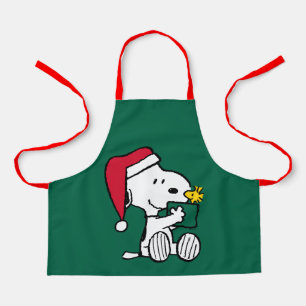 Tablier cacahuètes Snoopy Père Noël & Woodstock Cadeau