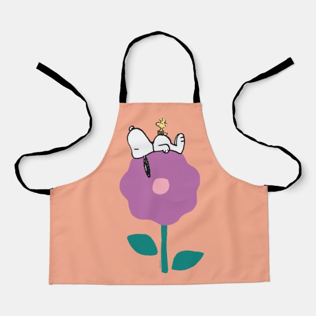 Tablier cacahuètes | Snoopy & Woodstock Flower Whististle (Recto)