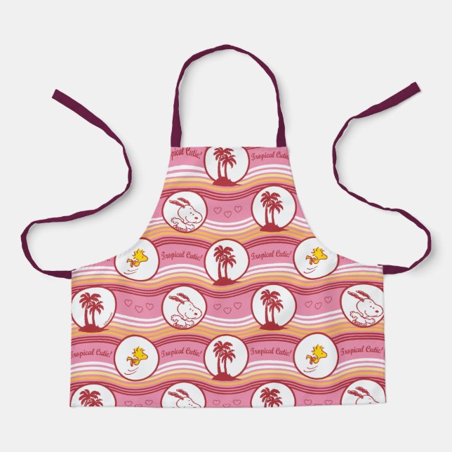 Tablier cacahuètes | Snoopy & Woodstock Tropical Cutie (Recto)