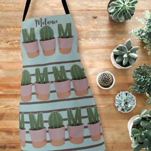 Tablier Cactus Maman Plante Motif jardinage Apron