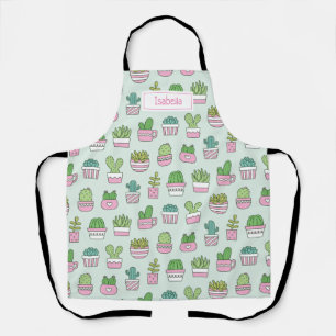 Tablier Cactus Plantes Succulentes Motif Personnalisé