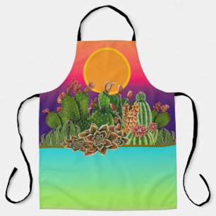 Tablier Cactus & Succulents motif