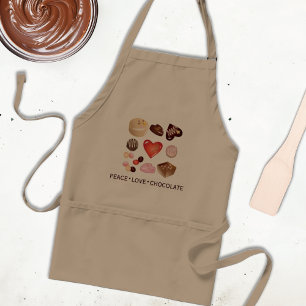 Tablier Cadeau Chocolat Amour Paix