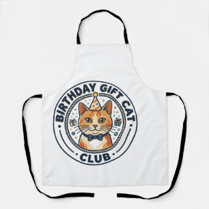 Tablier Cadeau d'anniversaire Chat Amateur de Chat - Cadea