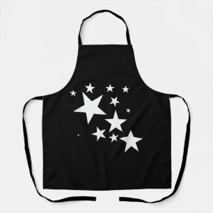 Tablier Cadeau de costume à motif d'étoiles blanches