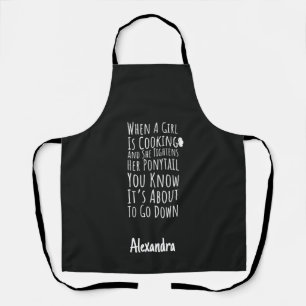 Tablier Cadeau de cuisine amusant pour les adolescentes et