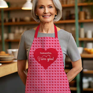 Tablier Cadeau de la Saint-Valentin personnalisé Timeless
