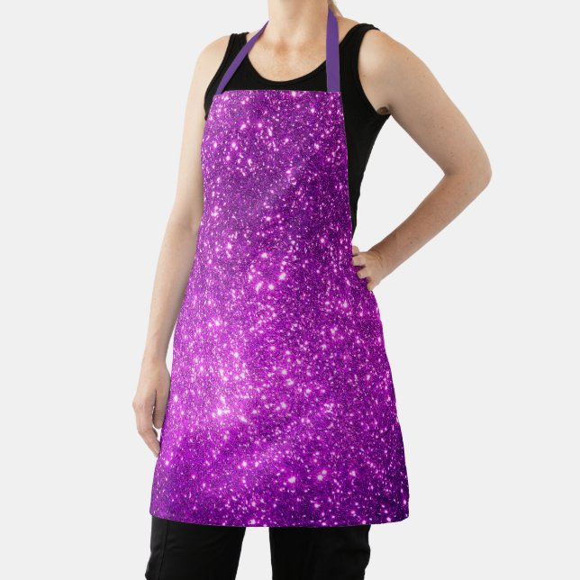 Tablier Cadeau de luxe Populaire Purple Gold Parties scint (Insitu)