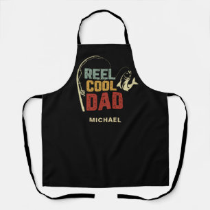 Tablier Cadeau de pêche pour papa avec nom