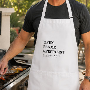 Tablier Cadeau drôle de BBQ personnalisé pour Papa, Mari,