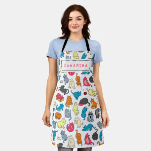 Tablier Cadeau mignon pour Amoureux des chats Chat Maman p