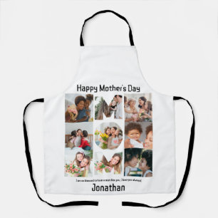 Tablier Cadeau personnalisé pour maman mère Fête 9 Photo C