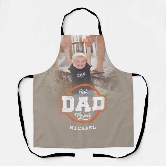 Tablier Cadeau photo personnalisé pour les Chefs Papa (Recto)