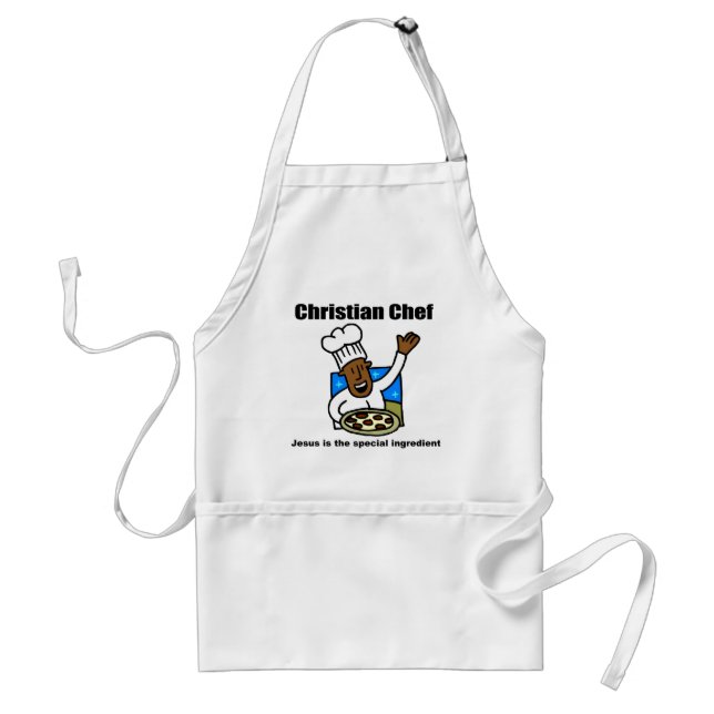 Tablier Cadeau religieux de chef chrétien (Devant)