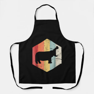 Tablier Cadeau rétro Vintage Hippopotame