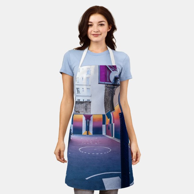 Tablier cadeaux de basket personnalisés (Porté)