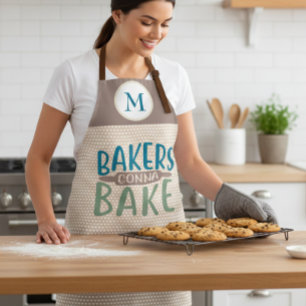 Tablier Cadeaux de monogramme de Bakers Gonna Bake