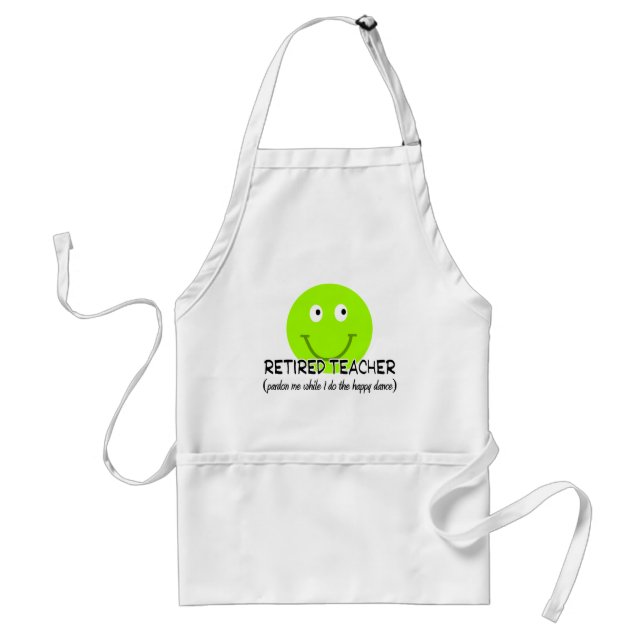 Tablier Cadeaux de professeur de danse heureuse retirée de (Devant)