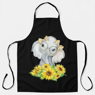 Tablier Cadeaux de tournesol éléphant