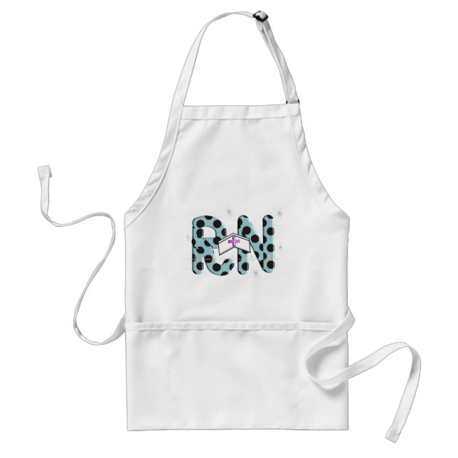 Tablier Cadeaux d'infirmière inscrits "RN" (Devant)