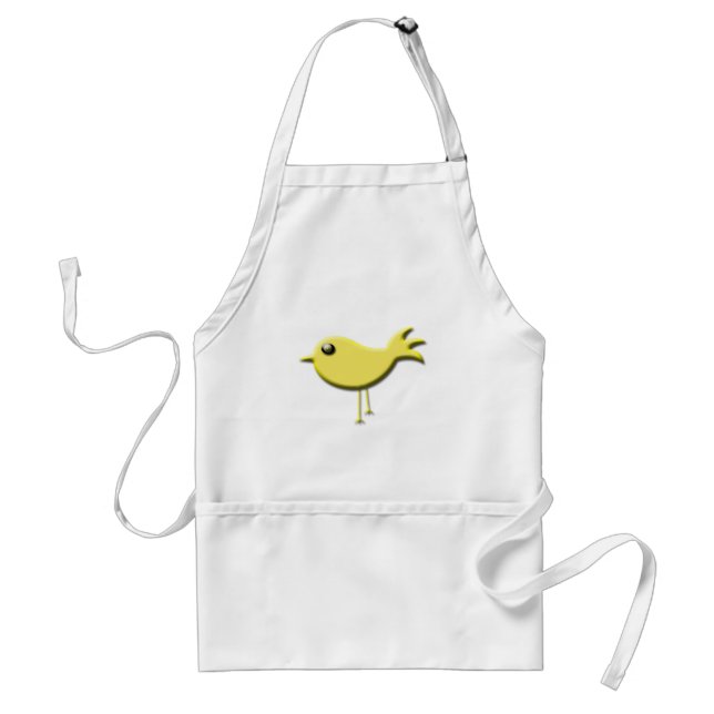 Tablier Cadeaux d'oiseaux jaunes (Devant)