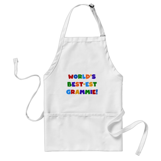 Tablier Cadeaux du Meilleur-est Grammie du monde lumineux (Devant)