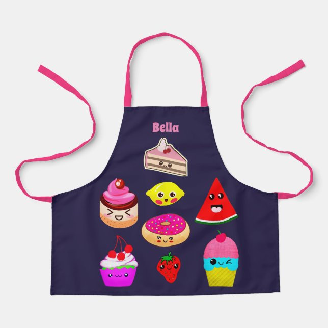 Tablier Cadeaux pour petite-fille qui aime cuisiner (Recto)
