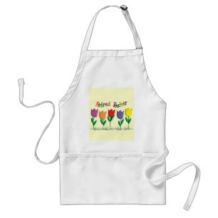 Tablier Cadeaux retirés de conception de tulipes de