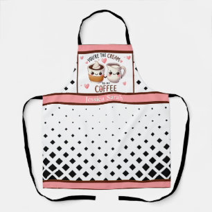 Tablier Café et crème Cute Kawaii