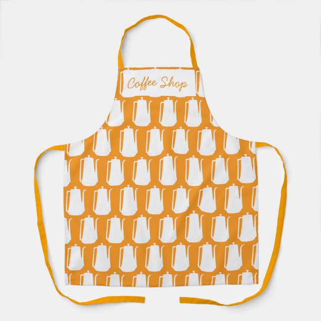 Tablier Café Shop Logo Douche Cadeau Cuisine (Recto)