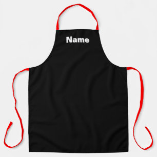 Tablier Café Traiteur Boulanger Cuisine Noire Personnalisé