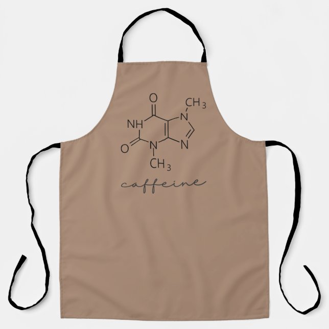 Tablier Caffeine Molecule Funny Chemistry (Recto)