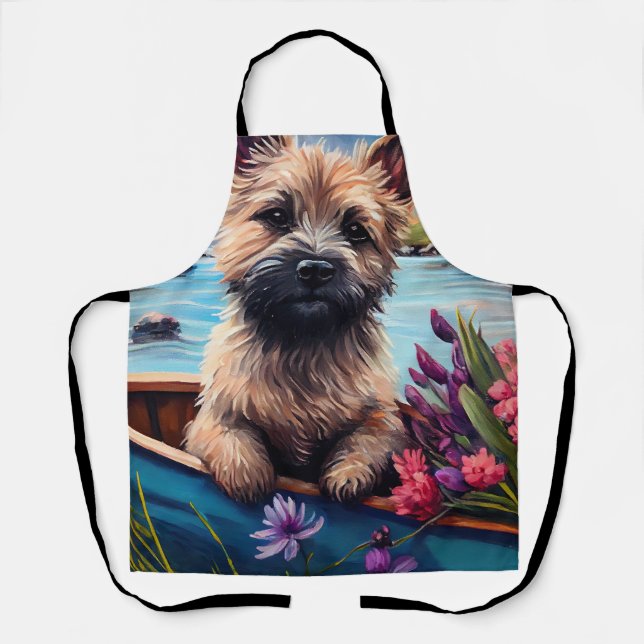 Tablier Cairn Terrier sur une pagaie : Une aventure Pittor (Recto)