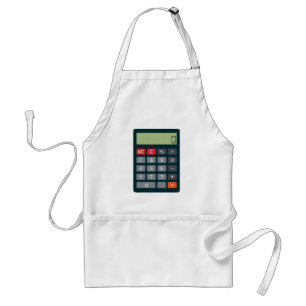 Tablier Calculatrice mathématique de costume comptable