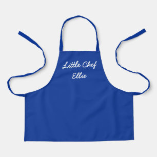 Tablier Calligraphie personnalisée simple Petit chef