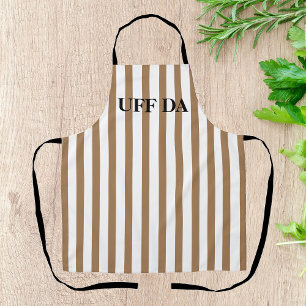 Tablier Camel Tan Striped Uff Da Tout-En-Dessus