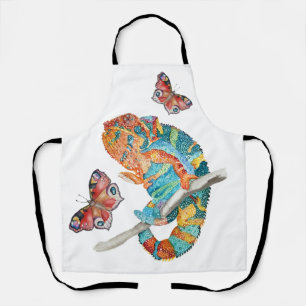 Tablier Caméléon aquarelle vibrant