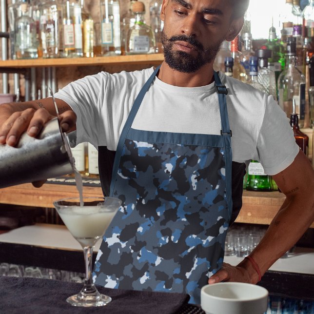 Tablier Camo bleu (Créateur téléchargé)