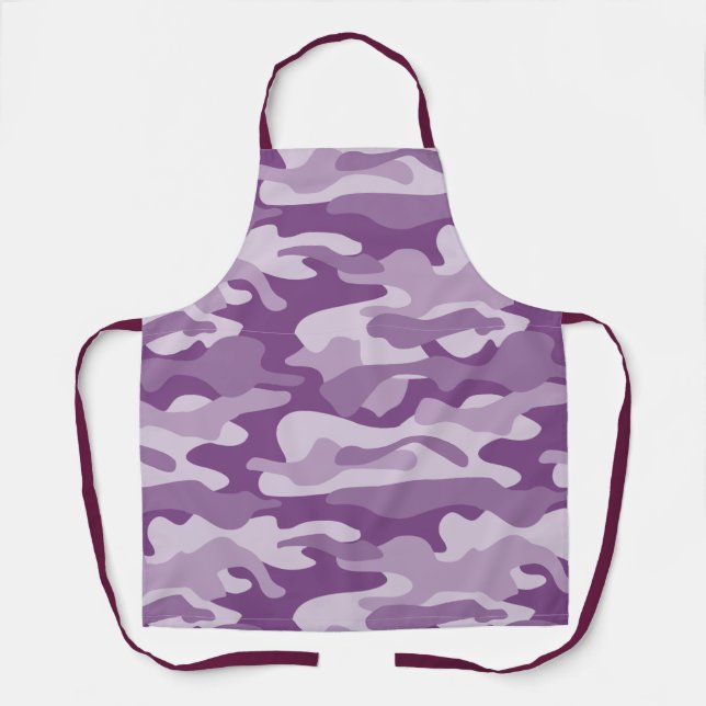 Tablier Camo Monocolore de Lilac (Recto)