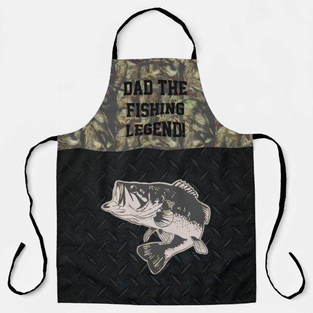 Tablier Camo sportif légendaire de la pêche au bar Papa (Recto)