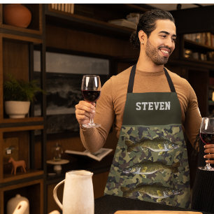 Tablier Camo Walleye Nom de la pêche Sports en plein air 