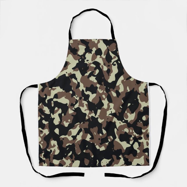 Tablier Camouflage militaire américain Camo vert Motif san (Recto)
